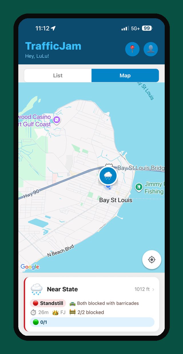 TrafficJam map jam card screenshot
